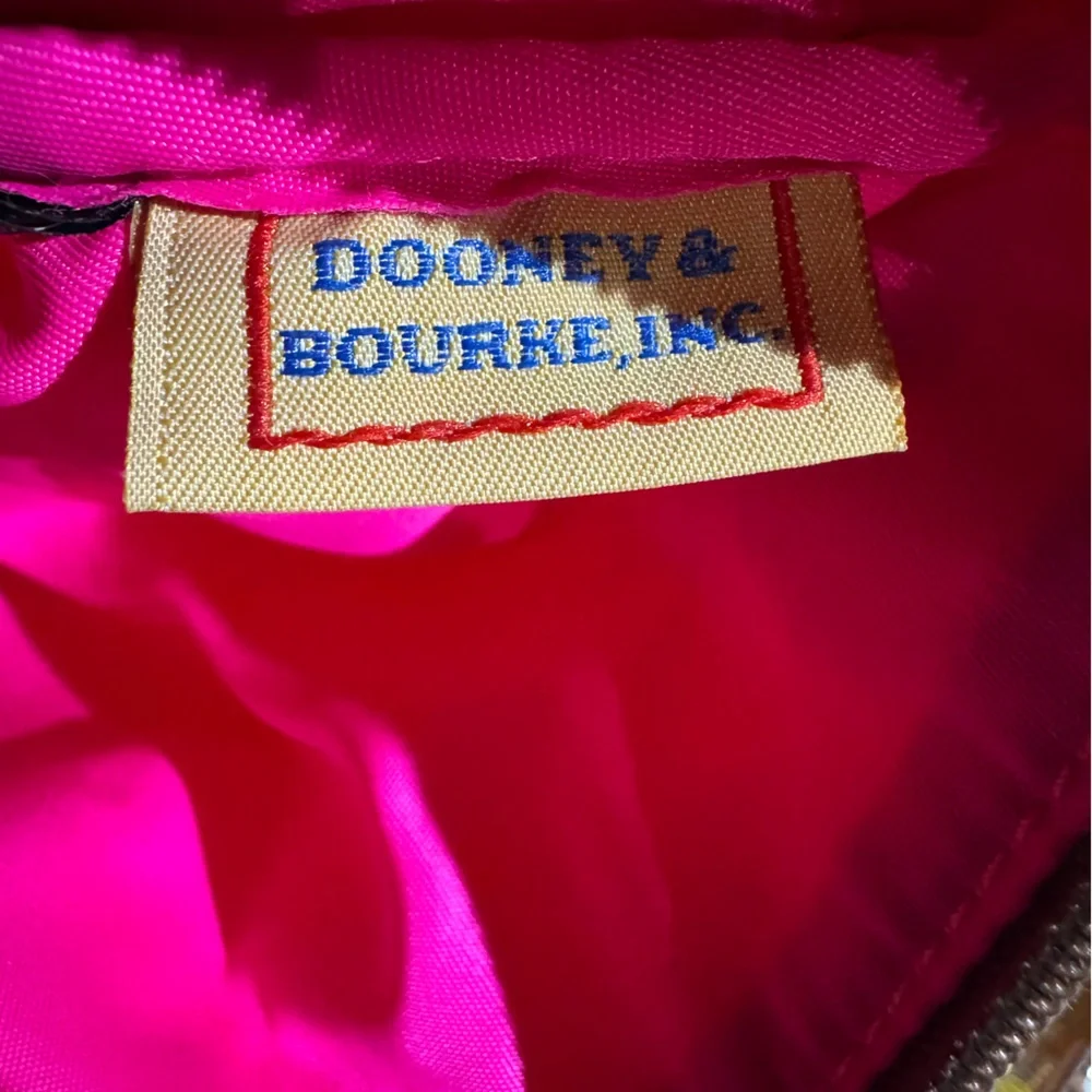 Dooney & Bourke Triple Zip Nylon Crossbody Purse Yellow